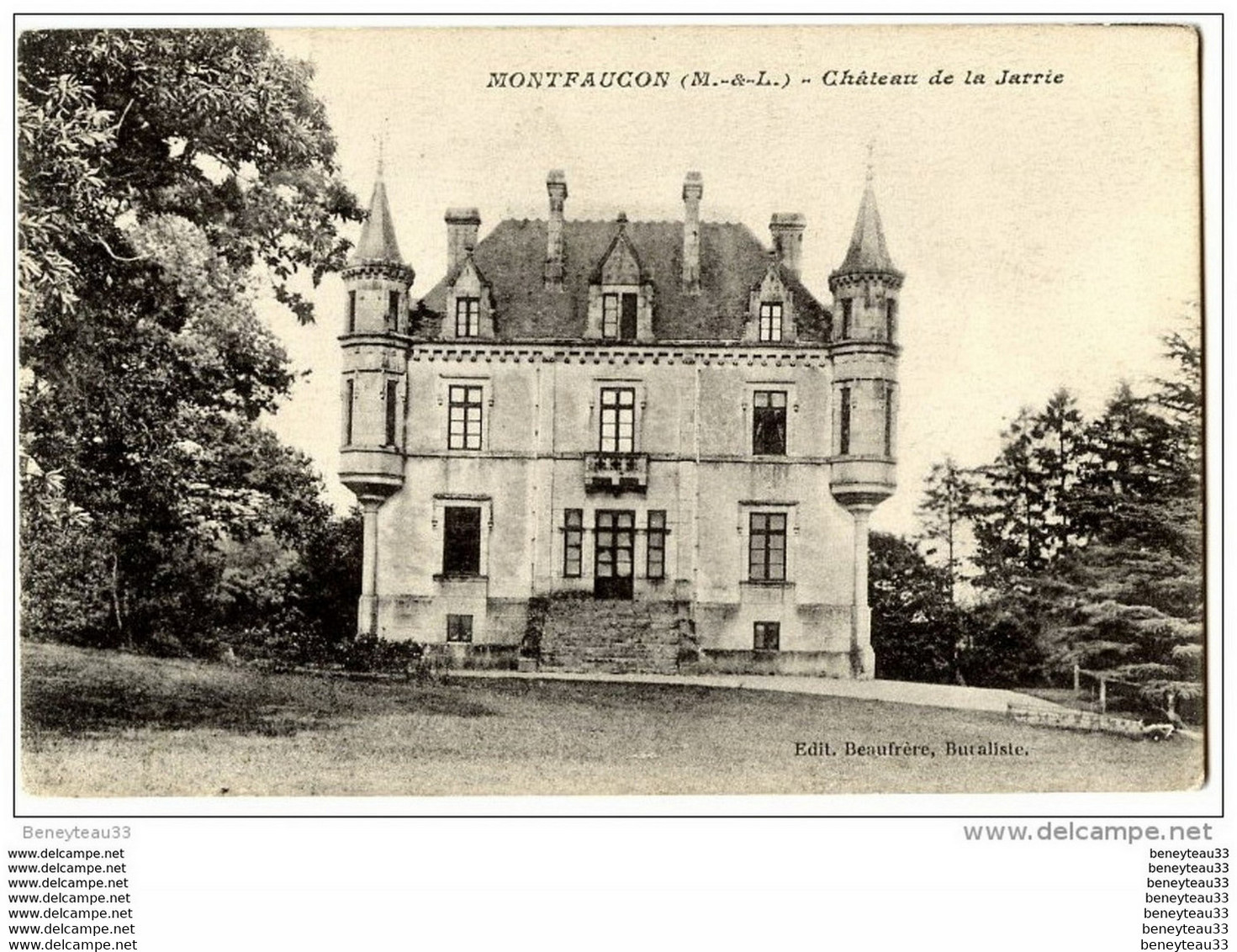 CPA Réf.G645) MONTFAUCON ( MAINE ET LOIRE 49) Château De La Jarrie - Montfaucon