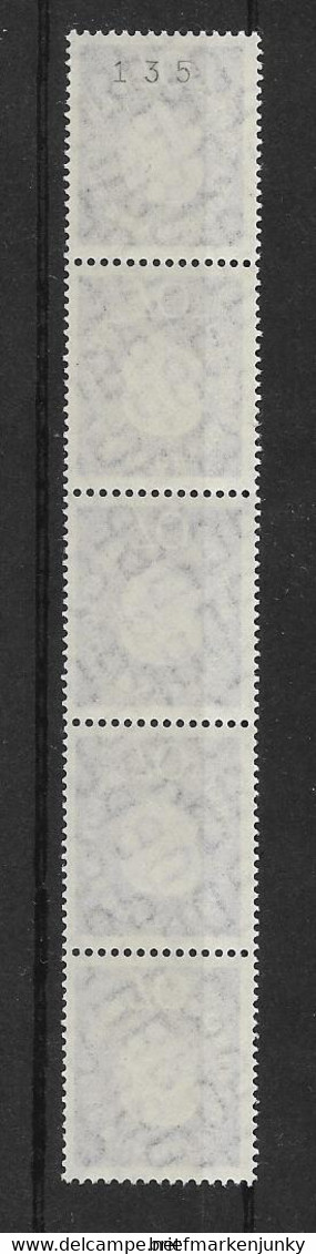 Berlin Mi.Nr. 186 R Im 5-Streifen , Postfrisch ** - Roller Precancels