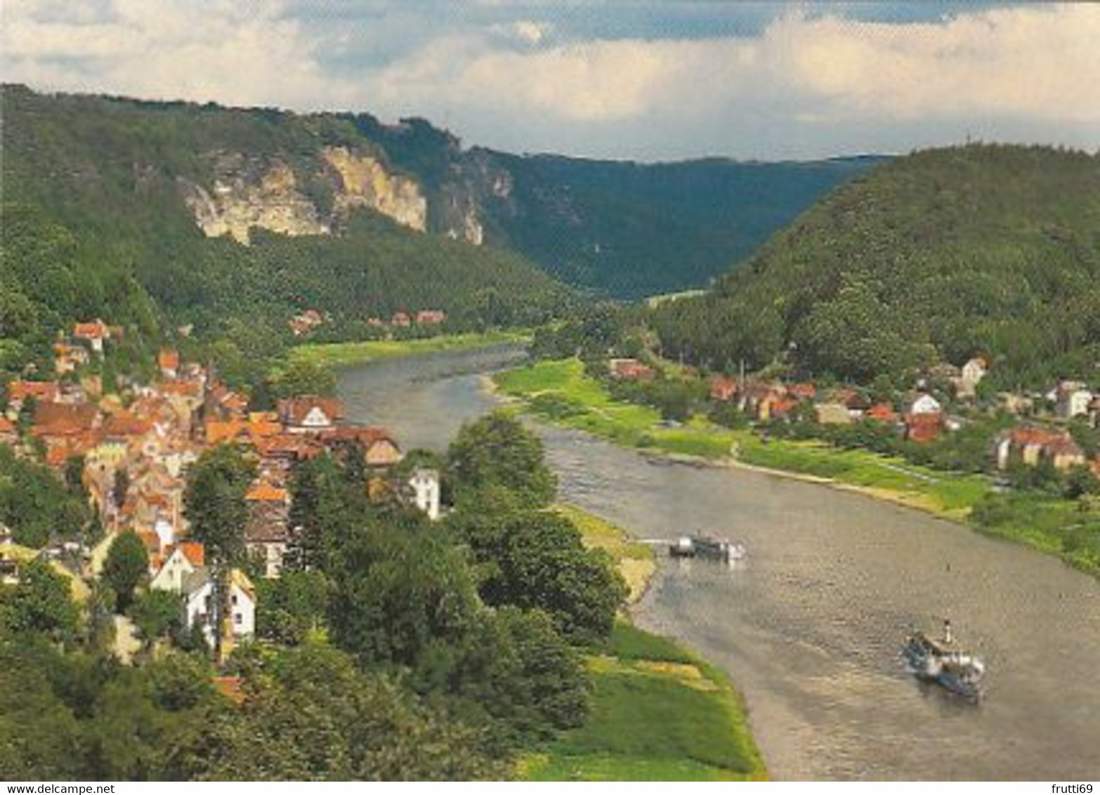 AK 073310 GERMANY - Blick Auf Stadt Wehlen Und Die Bastei - Wehlen