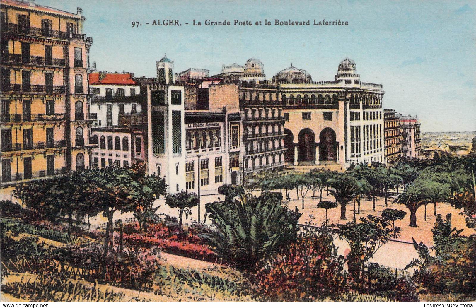 CPA - ALGERIE - ALGER - La Grande Porte Et Le Boulevard Laferrière - Colorisée - Collection Idéale - Algerien