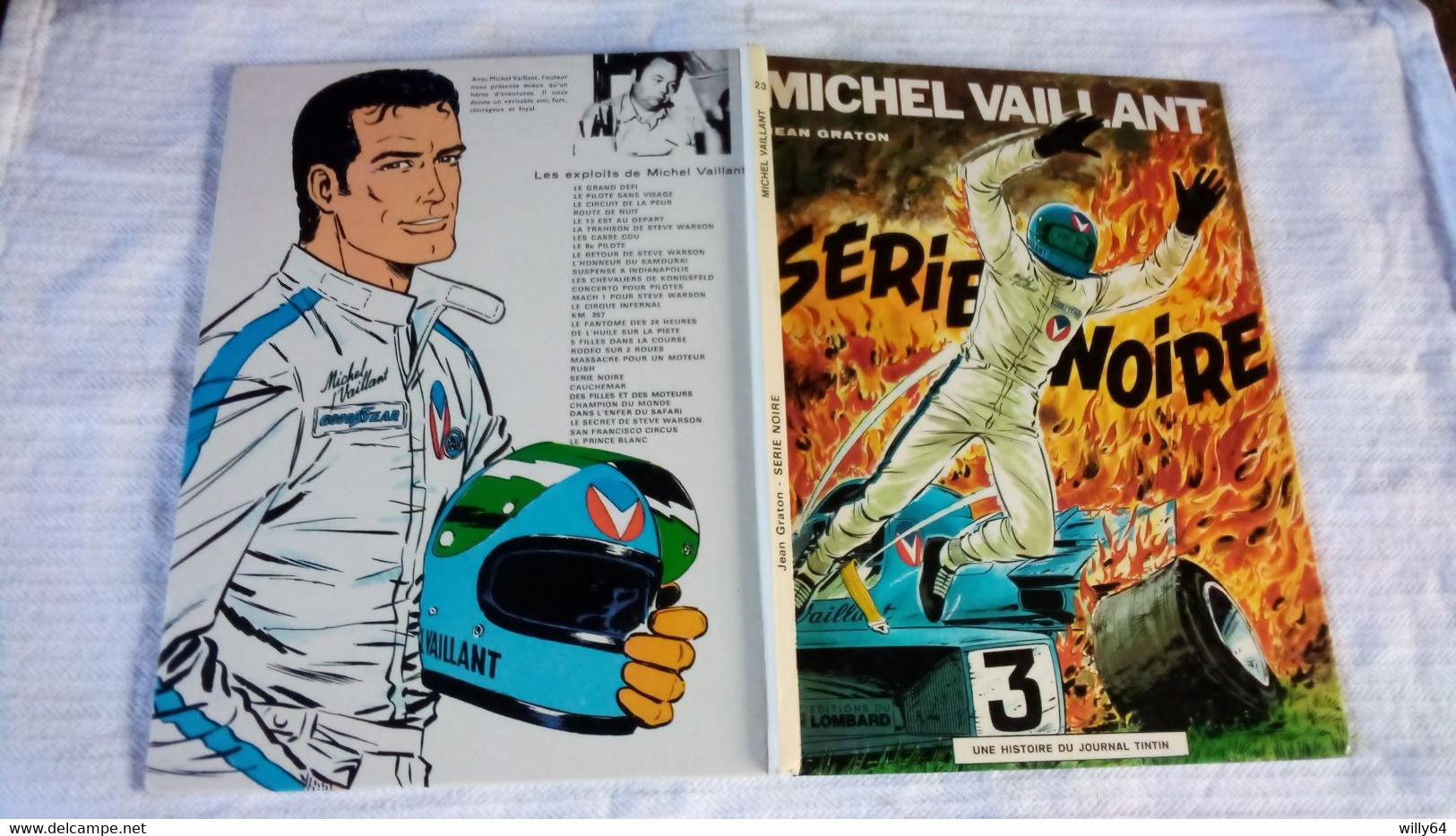 MICHEL VAILLANT  T23  Série Noire    1983   Jean GRATON  LE LOMBARD   Comme Neuve - Michel Vaillant