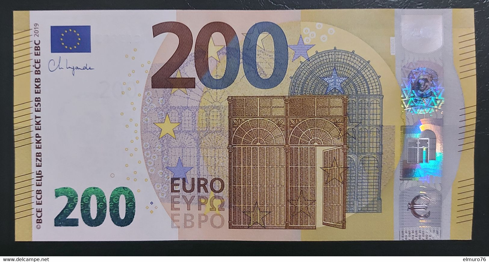 200 EURO E004G1 Lagarde France Serie EA Perfect UNC - 200 Euro