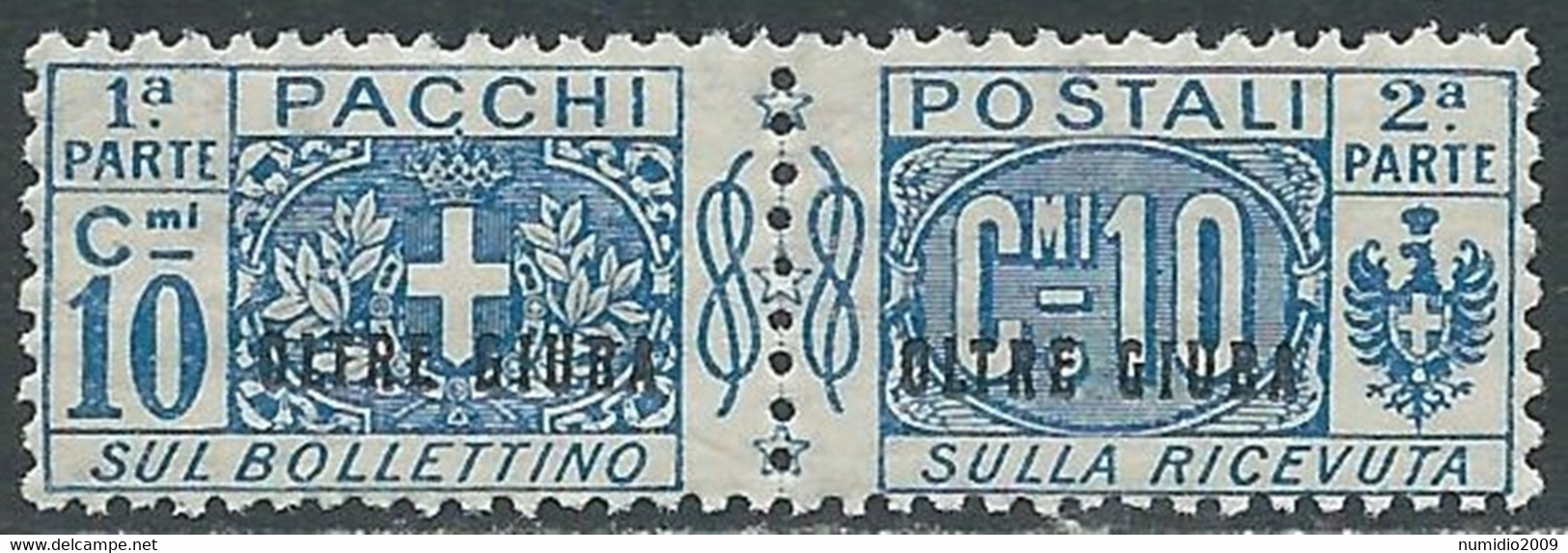 1925 OLTRE GIUBA PACCHI POSTALI 10 CENT MNH ** - RF46-2 - Oltre Giuba