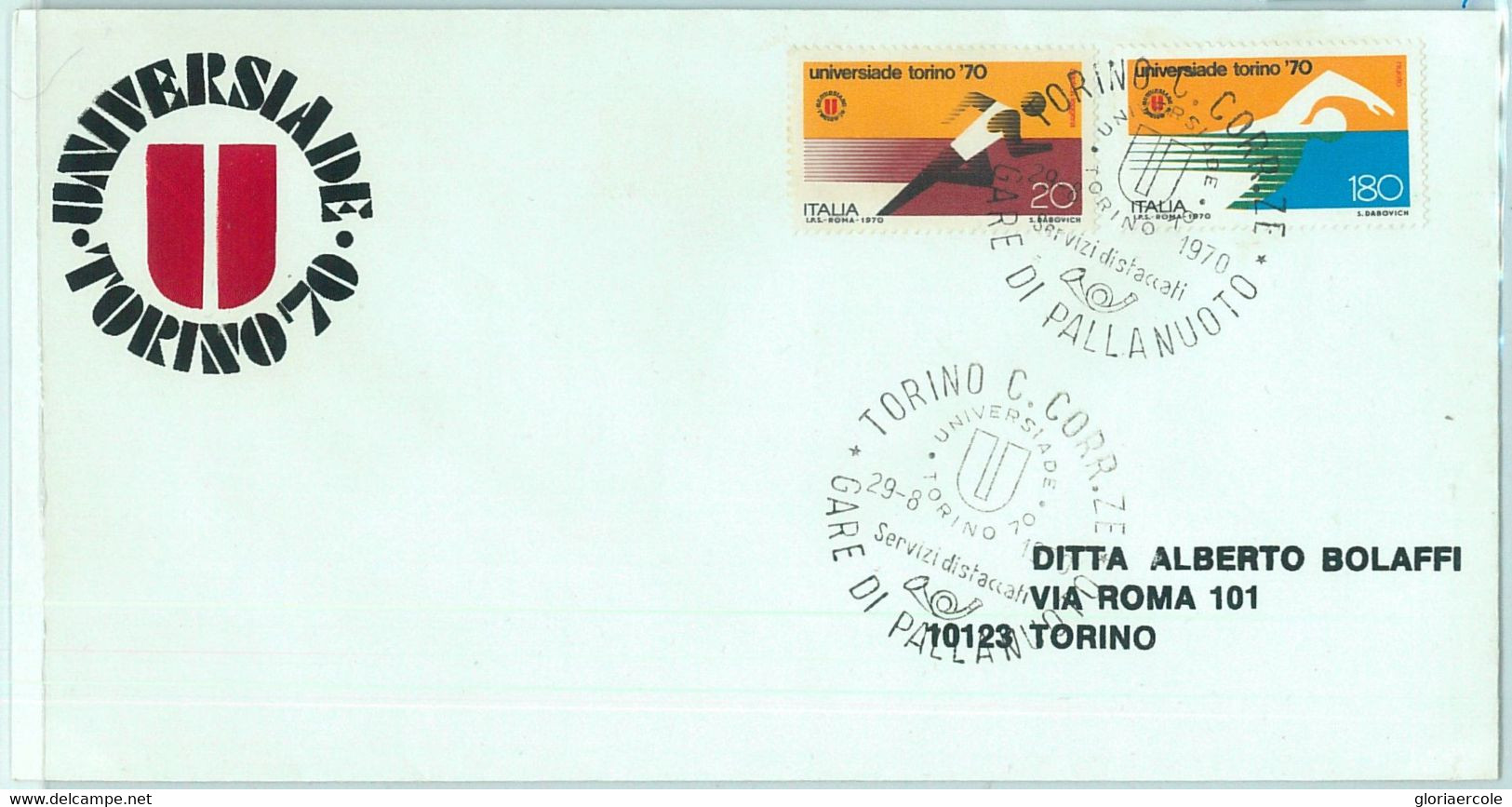 67748 - ITALY - POSTAL HISTORY - SPECIAL Postmark 1970 - UNIVERSIADE: Waterpolo - Wasserball