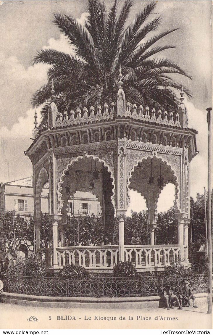 CPA - ALGERIE - BLIDA - Le Kiosque De La Place D'Armes - Cie Alsacienne Des Arts Photomécaniques - Strasbourg - Blida