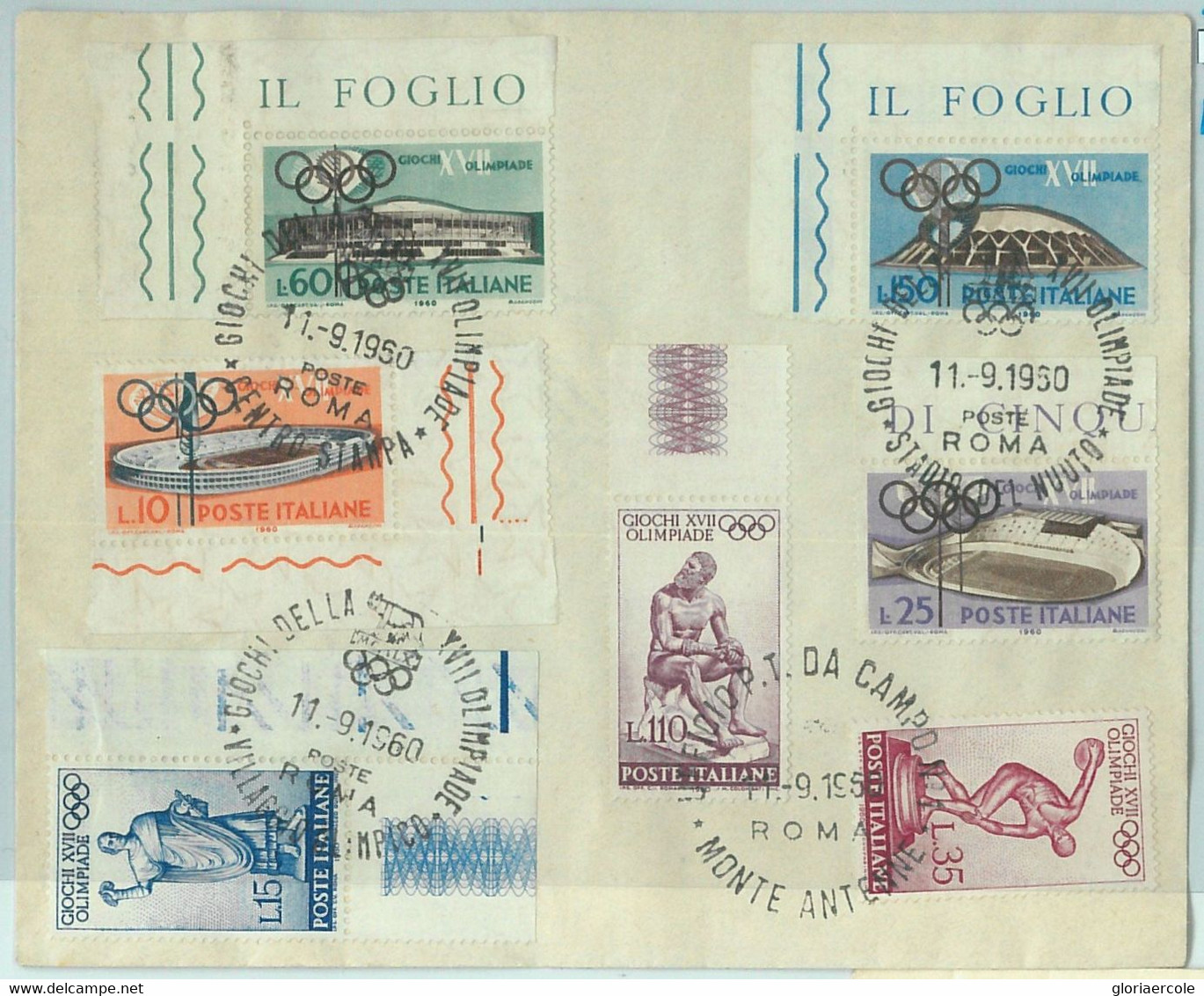 67990 - ITALY - POSTAL HISTORY -   ROME 1960 Winter Games LAST DAY Of GAMES - Winter 1960: Squaw Valley