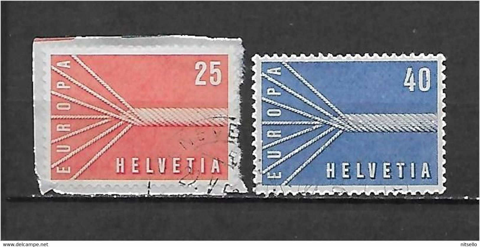 LOTE 1583  ///  SUIZA   YVERT Nº: 595/596     ¡¡¡ OFERTA - LIQUIDATION - JE LIQUIDE !!! - Used Stamps