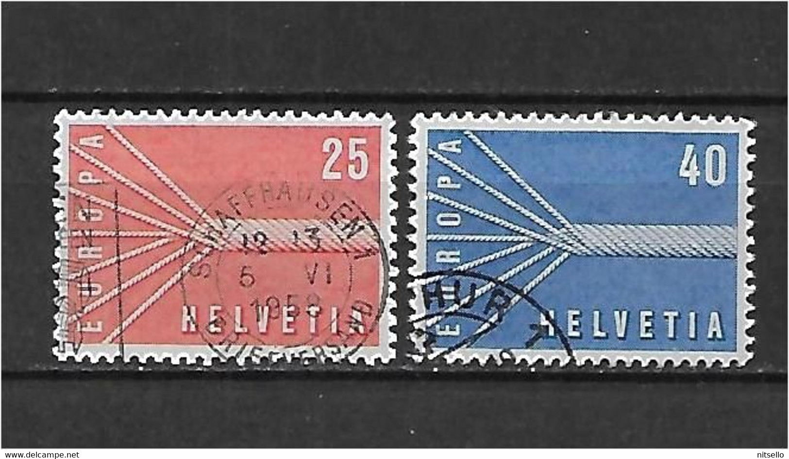 LOTE 1583  ///  SUIZA   YVERT Nº: 595/596     ¡¡¡ OFERTA - LIQUIDATION - JE LIQUIDE !!! - Used Stamps