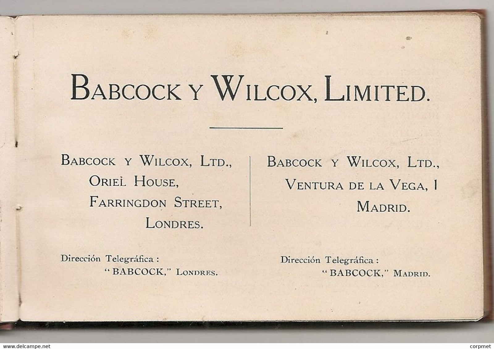 LIBRO MINIATURA DATOS UTILES PARA LOS QUE EMPLEAN VAPOR 1ra EDIC ESPAÑOLA 1914 BABCOCK Y WILCOX Ltd - Handwetenschappen