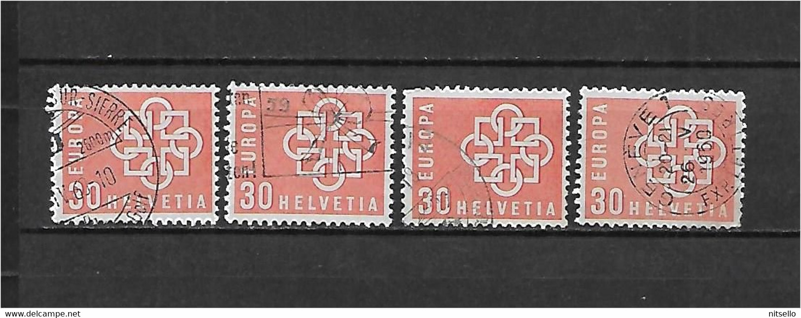 LOTE 1583  ///  SUIZA   YVERT Nº: 630 CON VARIOS MATASELLOS     ¡¡¡ OFERTA - LIQUIDATION - JE LIQUIDE !!! - Used Stamps