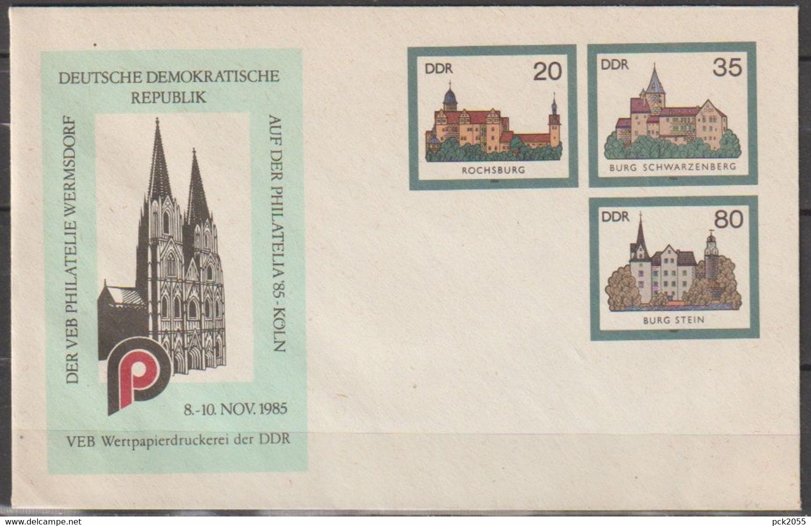 DDR Ganzsache 1985 Nr. PU02/003a Burgen Der DDR ( D 3564 )günstige Versandkosten - Enveloppes Privées - Neuves