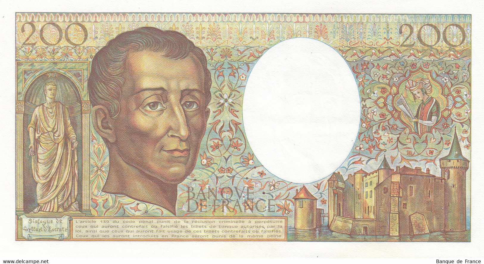 Billet 200 F Montesquieu 1983 FAY 70.03 Alph. P.014 - SUP Sans épinglage - 200 F 1981-1994 ''Montesquieu''