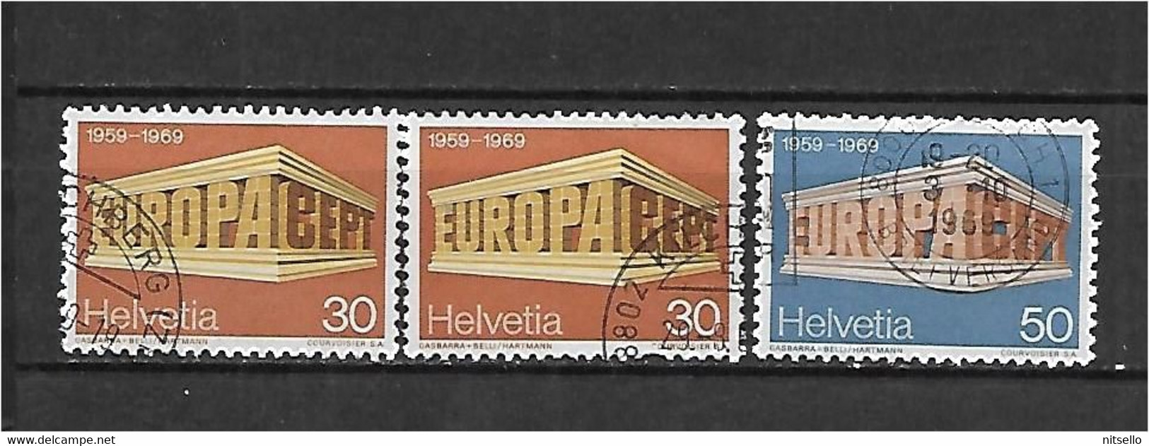 LOTE 1530  ///  SUIZA   YVERT Nº: 832/833  ¡¡¡ OFERTA - LIQUIDATION - JE LIQUIDE !!! - Used Stamps