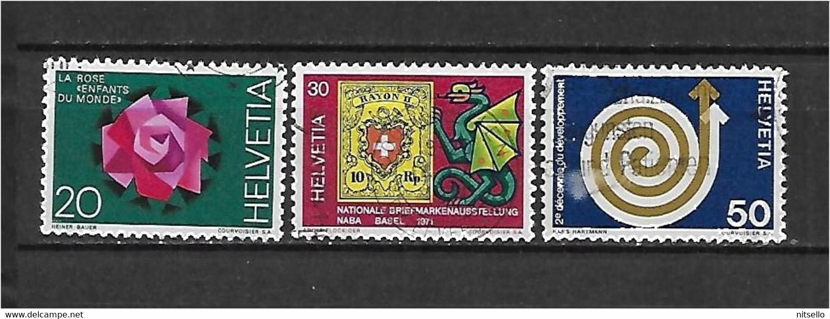 LOTE 1530  ///  SUIZA   YVERT Nº:874/876  ¡¡¡ OFERTA - LIQUIDATION - JE LIQUIDE !!! - Used Stamps