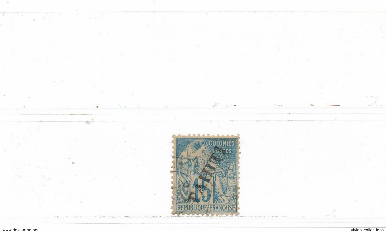 Polynésie Française - Tahiti Timbre Type Alphée Dubois N° 12 Oblitéré Oblitération Paquebot - Used Stamps