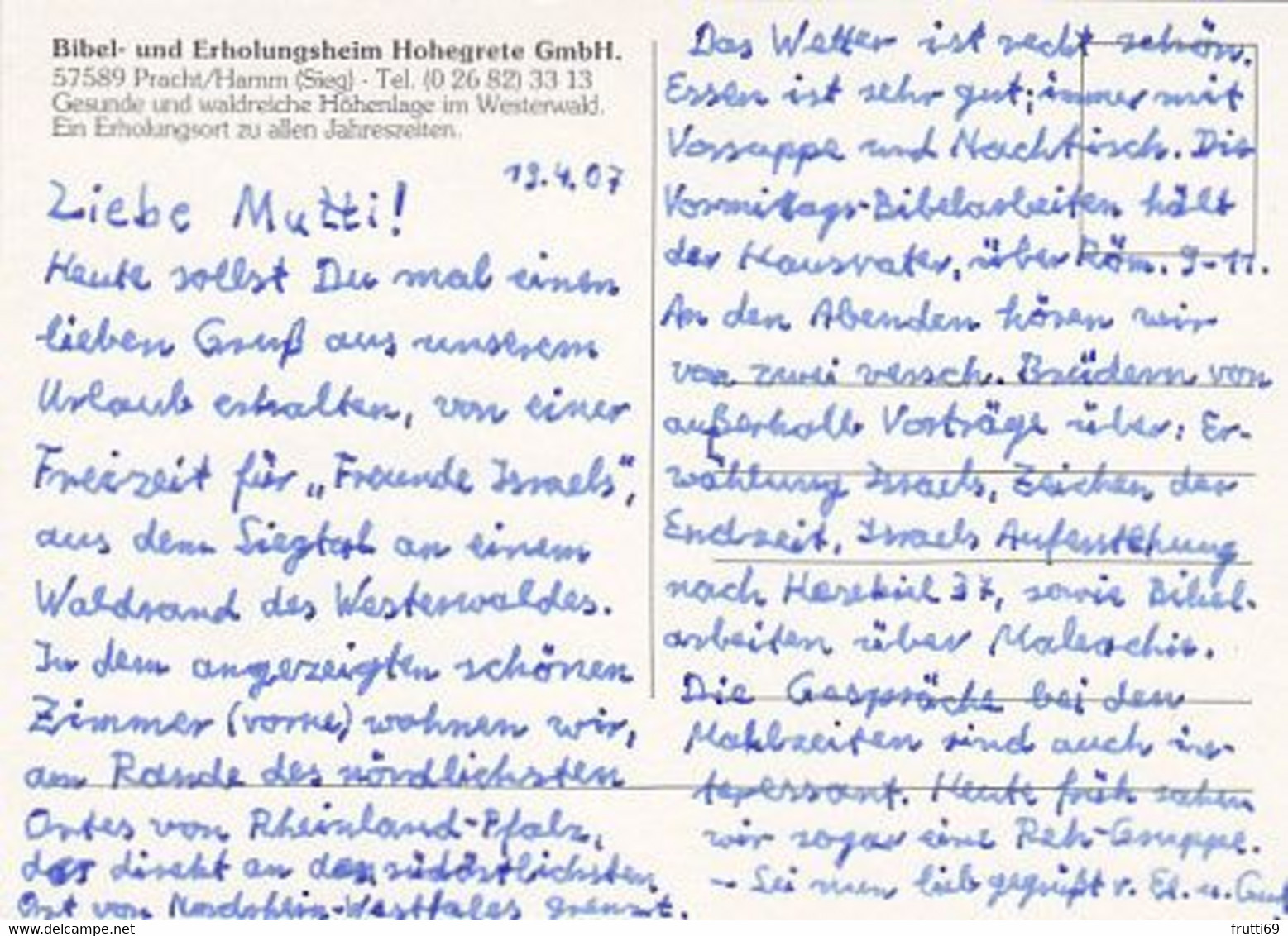 AK 073340 GERMANY - Pracht / Hamm - Bibel Und ERholungsheim Hohegrete - Hamm