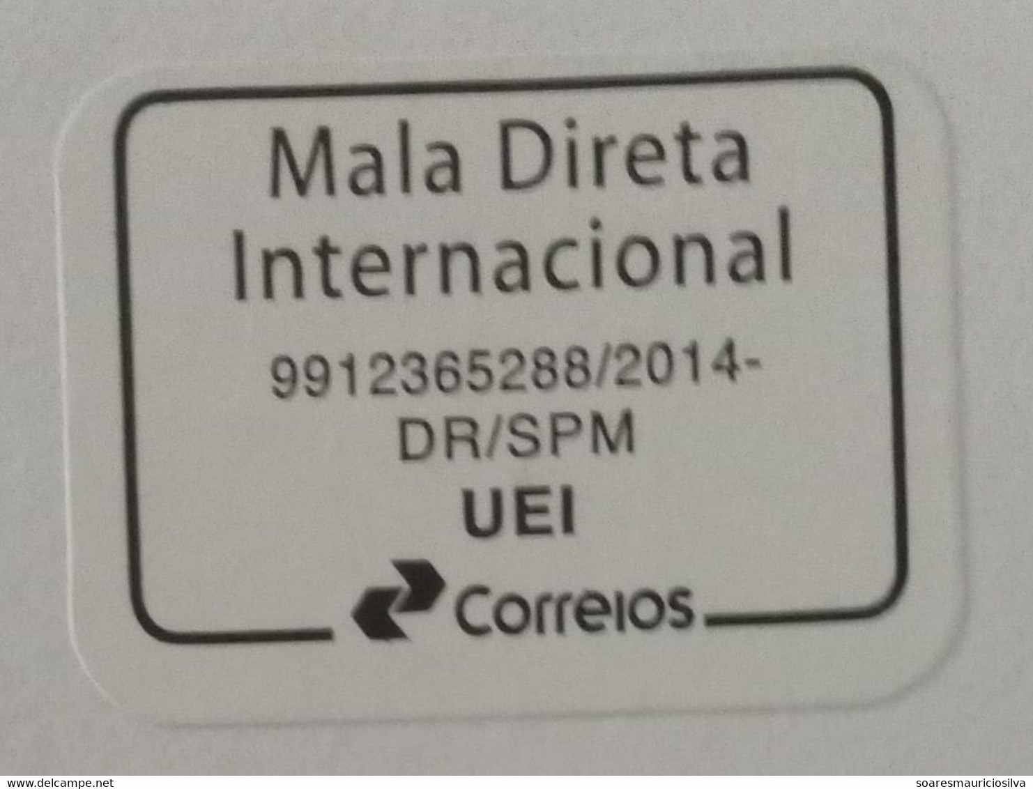 Brazil 2014 Dell Technologies Cover Label international Direct Mail Contract Regional Board Of Metropolitan São Paulo - Covers & Documents