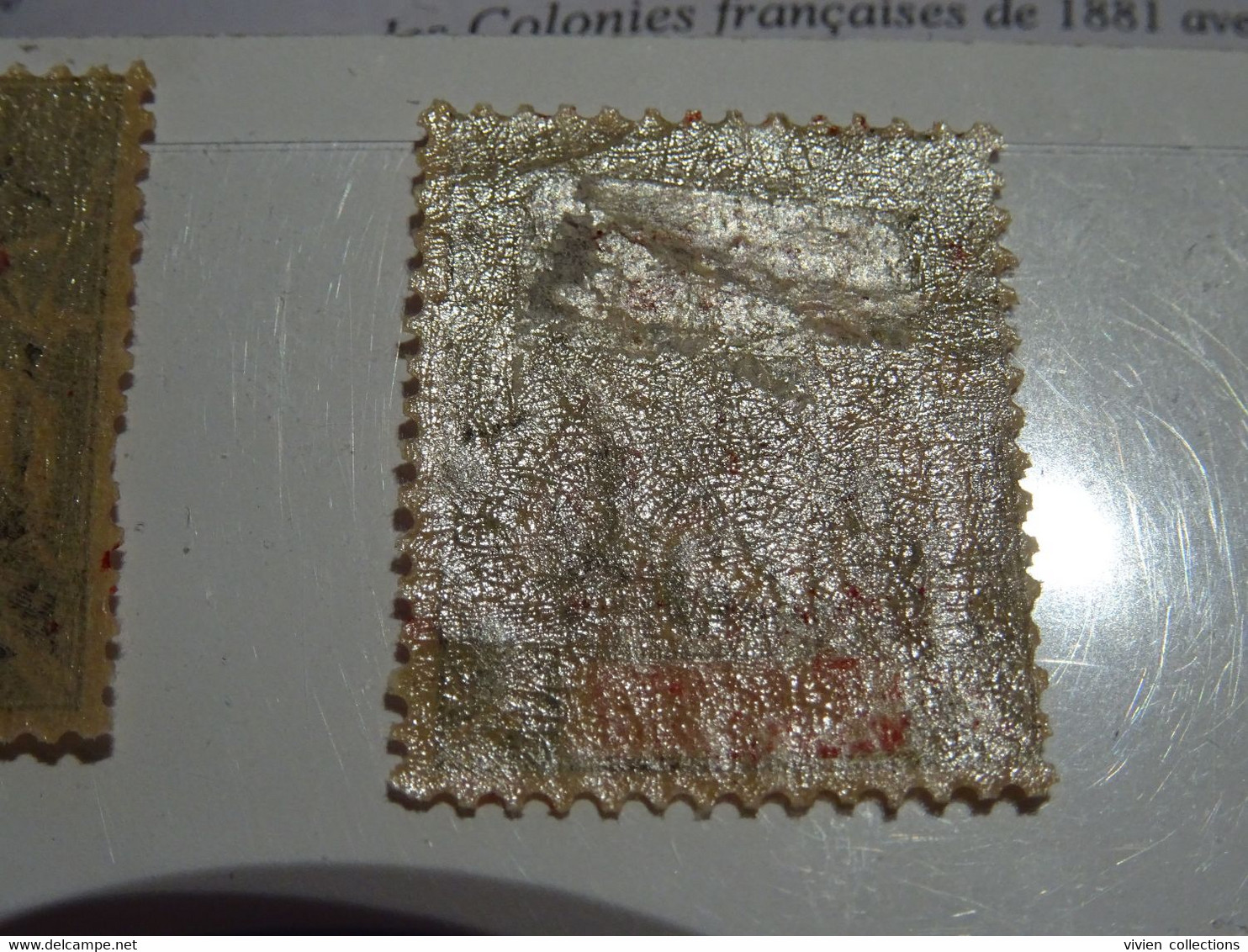 Polynésie Française Tahiti Timbre Type Groupe N° 31 Surcharge Du Cartouche Normale / Plus Petite Neufs ** Mais Adhérence - Unused Stamps