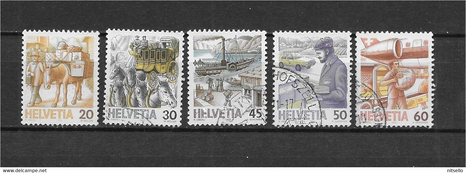 LOTE 1530A  ///  SUIZA   YVERT Nº: 1264/1268   ¡¡¡ OFERTA - LIQUIDATION - JE LIQUIDE !!! - Used Stamps