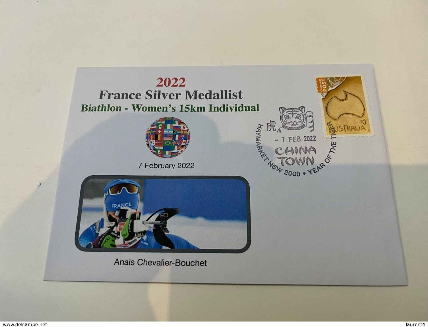 (2 G 48) China Beijing Winter Olympic Games 2022 - France Silver  - Women's Biathlon 15 Km Indi. - Hiver 2022 : Pékin