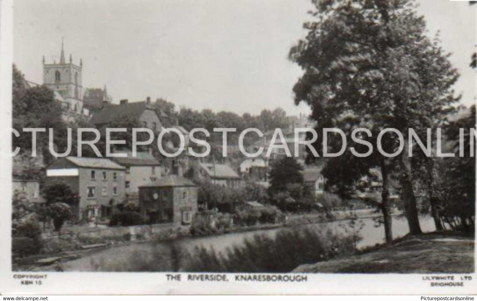 KNARESBOROUGH THE RIVERSIDE OLD R/P POSTCARD YORKSHIRE - Harrogate