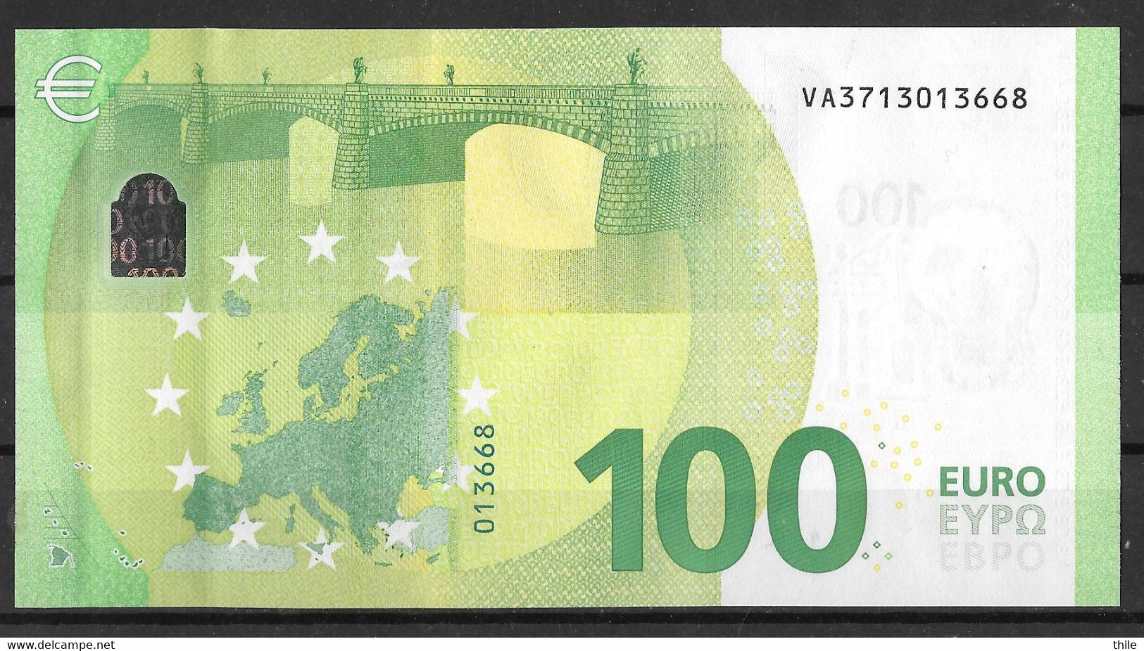 ESPAGNE - SPAIN - 100 € - VA - V004 G2 - UNC - Draghi - 100 Euro