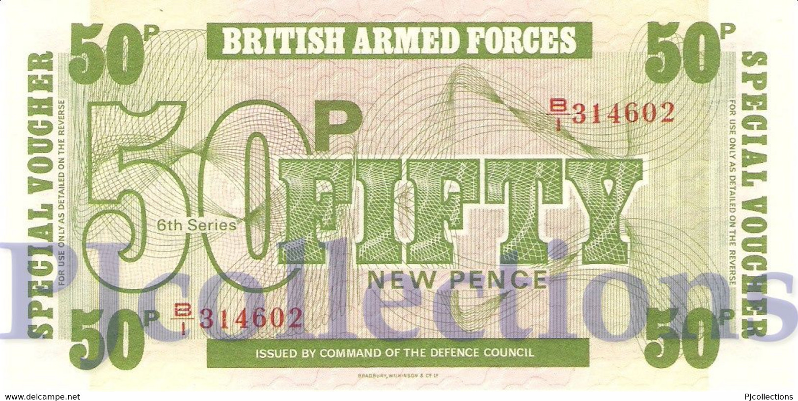GREAT BRITAIN 50 NEW PENCE 1972 PICK M49 UNC - Britse Militaire Autoriteit
