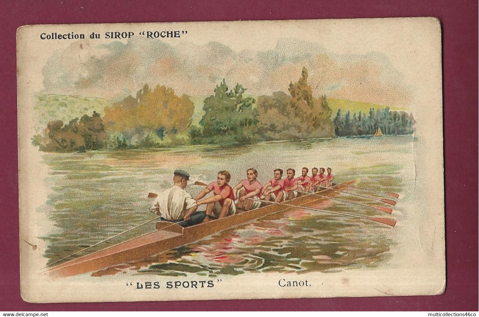 130822A - SPORT AVIRON - CARTE PUB SIROP ROCHE - LES SPORTS CANOT - Roeisport