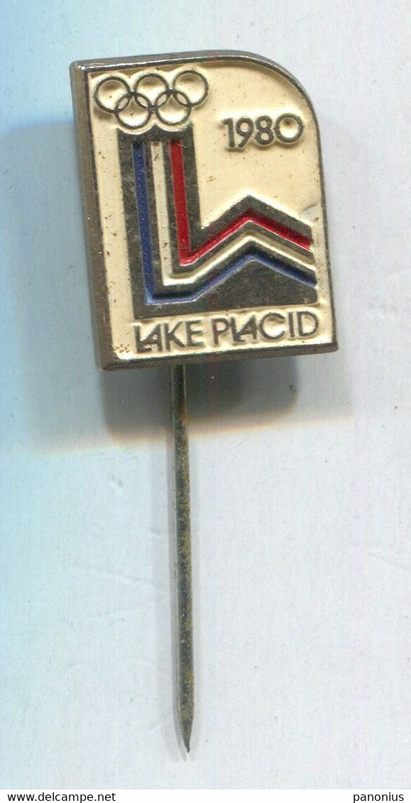 Olympic Games Lake Placid 1980. Olympiade, Vintage Pin Badge Abzeichen - Jeux Olympiques