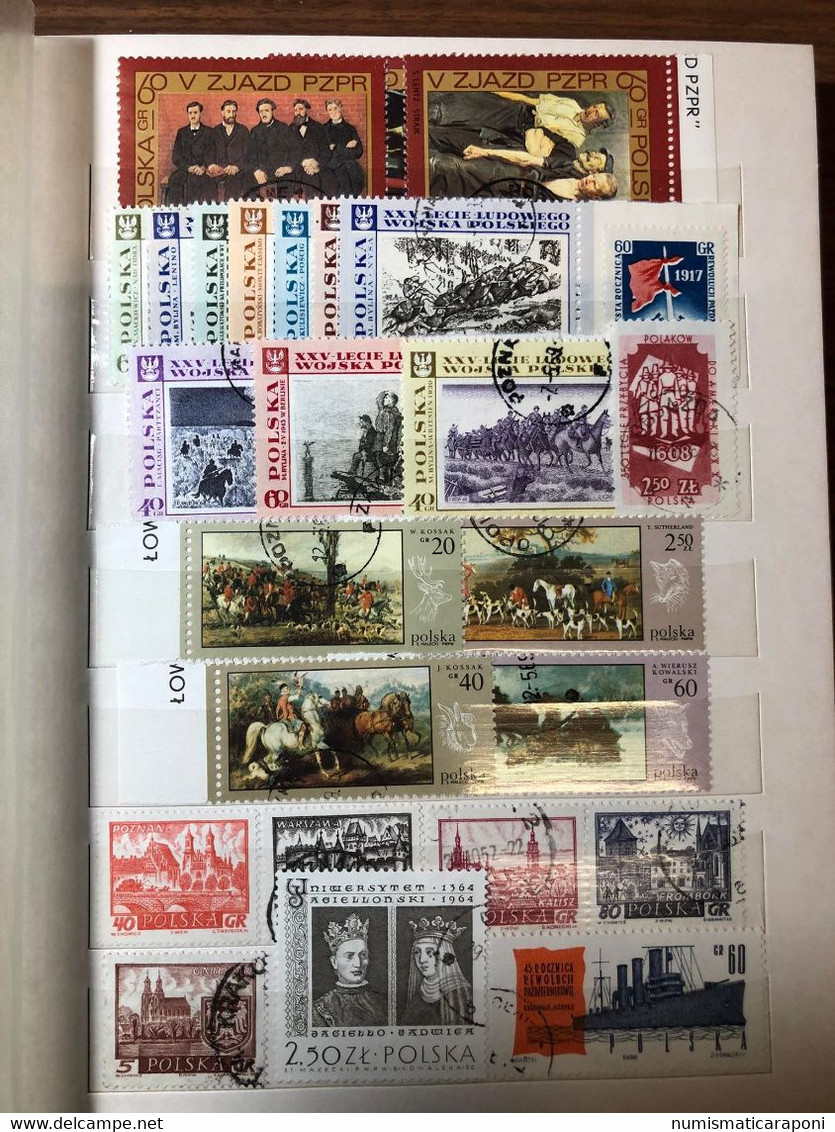 Polonia Albumino Con Oltre 260 Francobolli + 13 Foglietti Sheet ( 970 75 ) - Collections