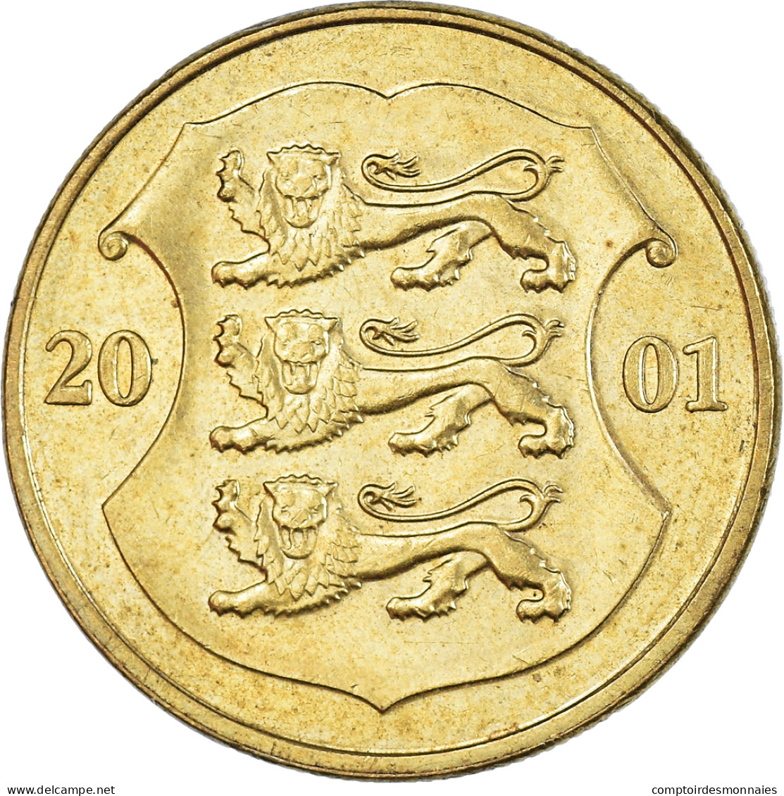 Monnaie, Estonie, Kroon, 2001 - Estonia