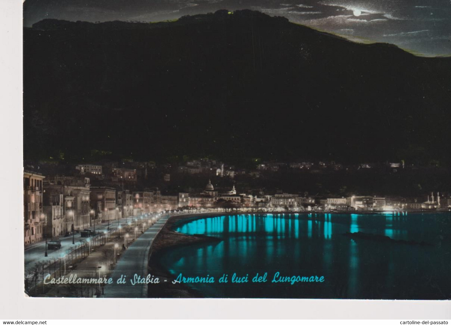 CASTELLAMMARE DI STABIA  NAPOLI  ARMONIA DI LUCI DEL LUNGOMARE VG NO STAMP - Castellammare Di Stabia