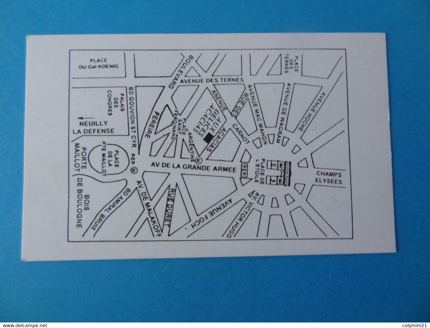 Carte De Visite Traiteur Aux Délices Acacias 75 Paris - Tarjetas De Visita