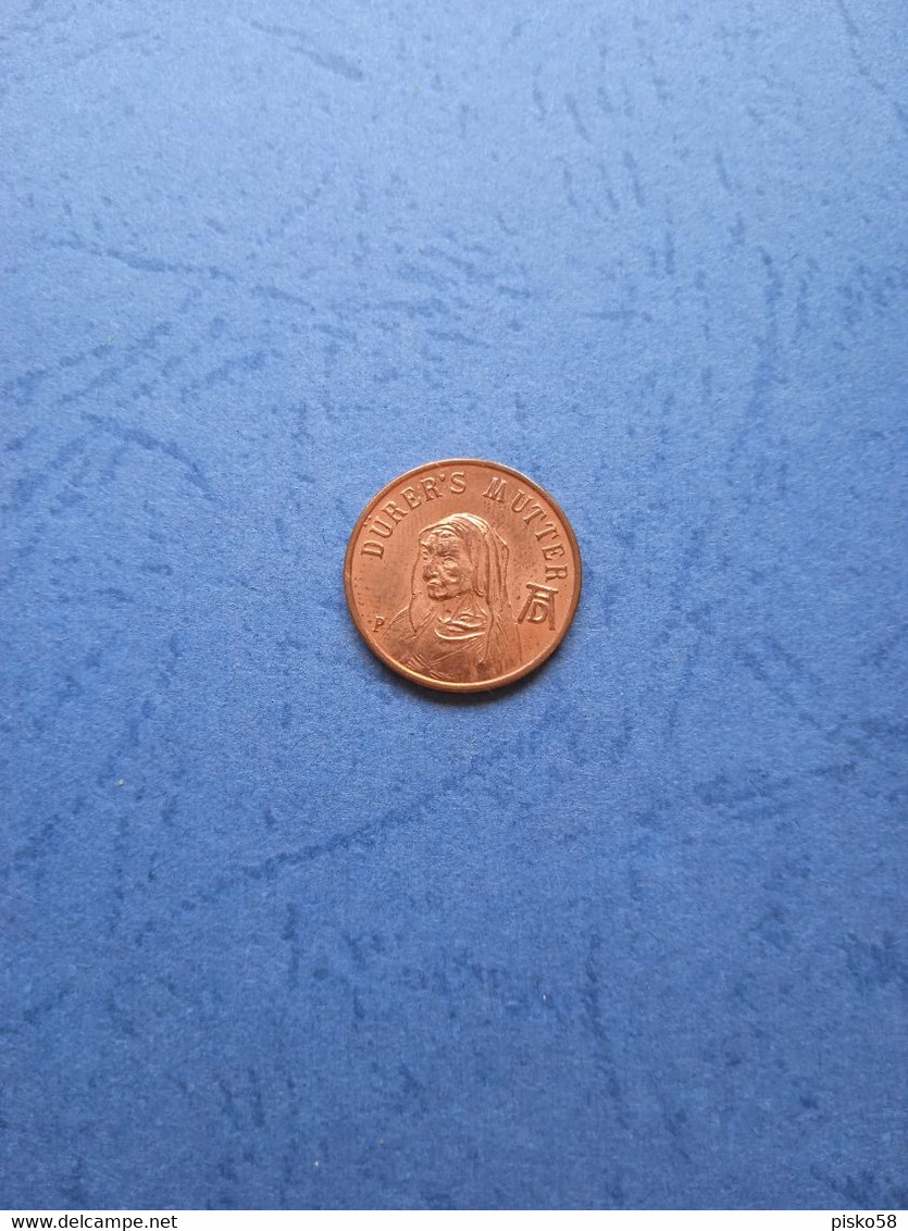 Nurnberg-durer's Mutter-1971 - Souvenirmunten (elongated Coins)