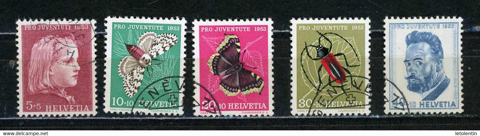 SUISSE - PRO JUVENTUTE 1953 - N° Yt 539/543 Obli. - Used Stamps