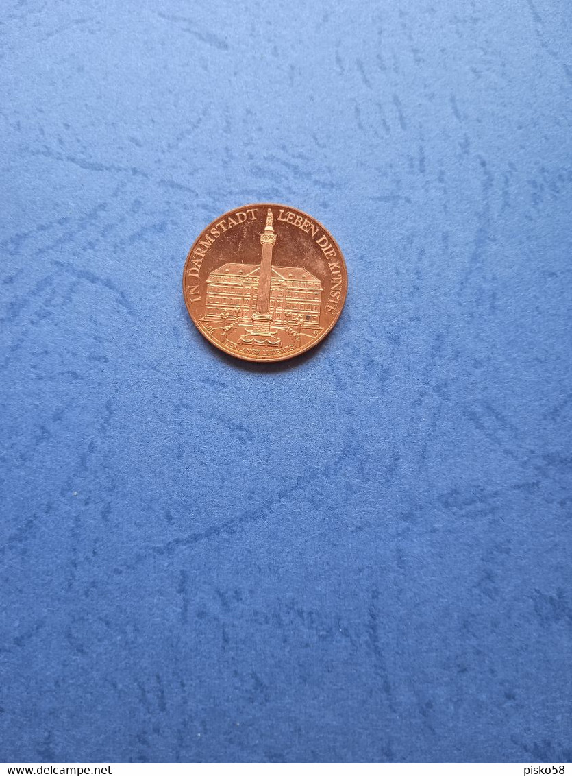 Darmstadt-leben Die Kunste- - Souvenir-Medaille (elongated Coins)