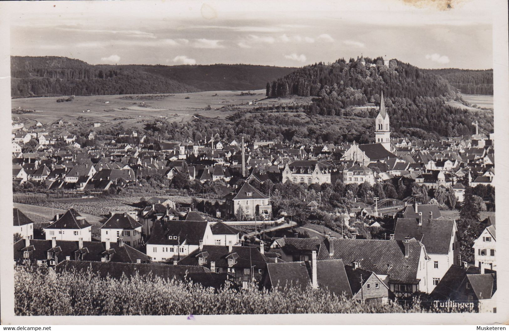 Deutsches Reich PPC Tuttlingen Verlag Schäfer, Reutlingen Slogan TUTTLINGEN To WIEN Echte Real Photo Véritable (2 Scans) - Tuttlingen