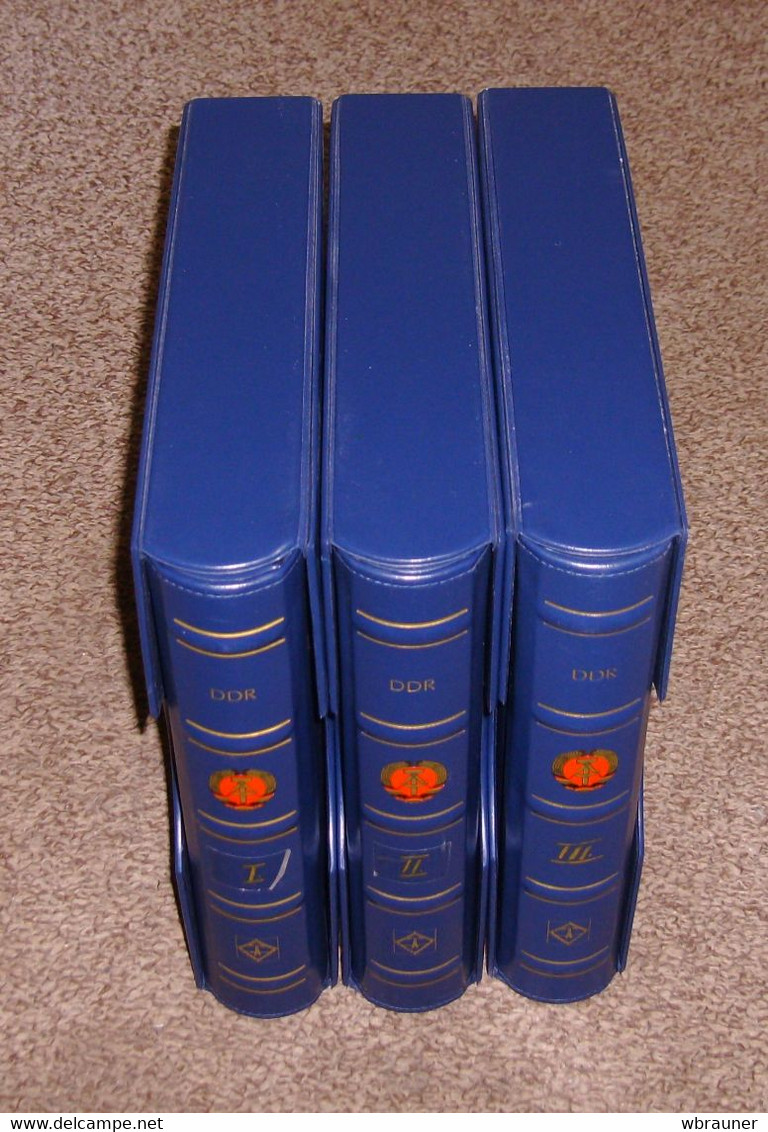 DDR Leuchtturm SF Vordruckblätter 1949 - 1990 Komplett In 3 Leuchtturm Bindern + Kassetten  ++  Neupreis über 850,- Euro - Reliures Et Feuilles