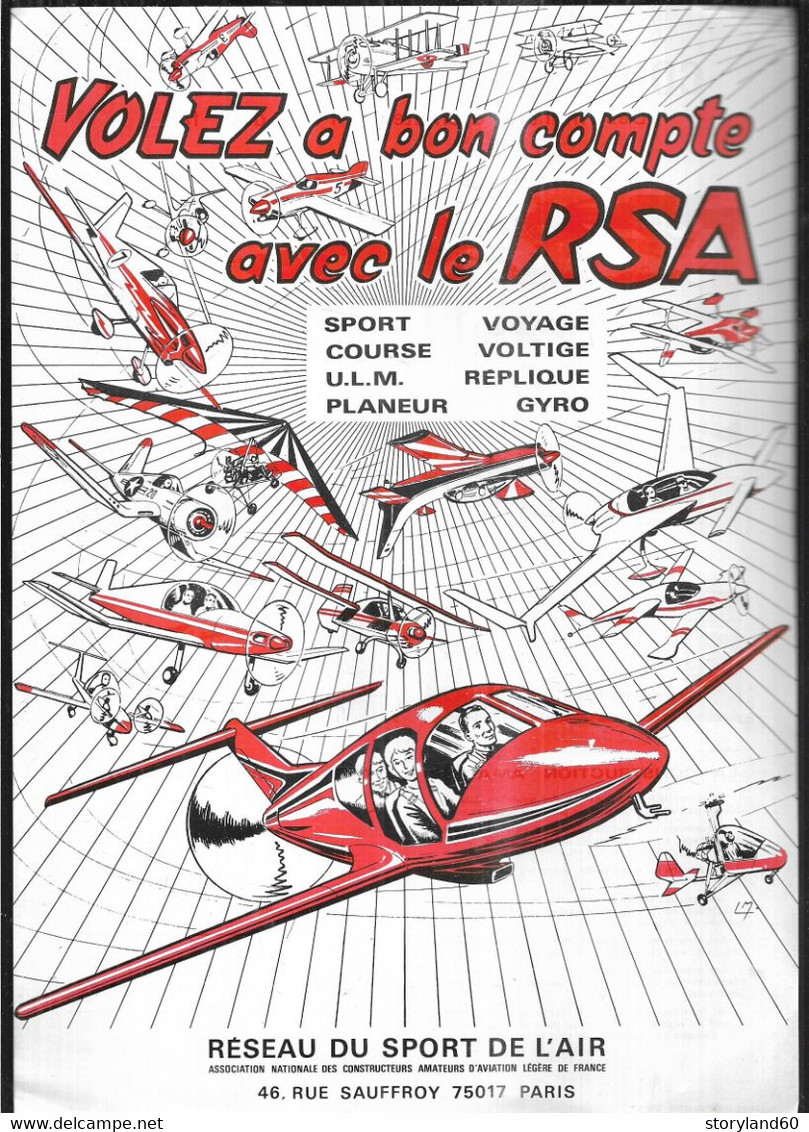 Sport De L'air Rsa Publicité Pour Une Aviation Pour Tous , Construction Amateur - Werbung