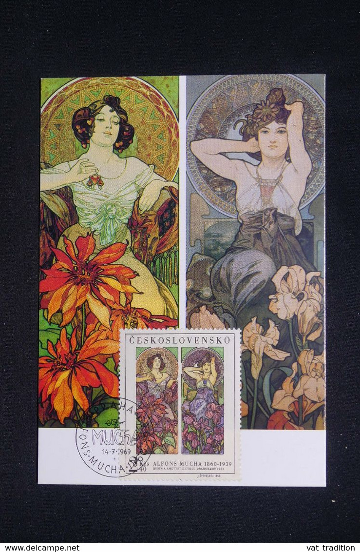 TCHÉCOSLOVAQUIE - Carte Maximum En 1969 - Mucha - L 128523 - Cartas & Documentos