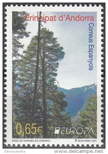 Andorra Español 2011 Yvert 369 Neuf ** Cote (2017) 2.60 Euro Europa CEPT Forêt De Sorobilles - Nuevos