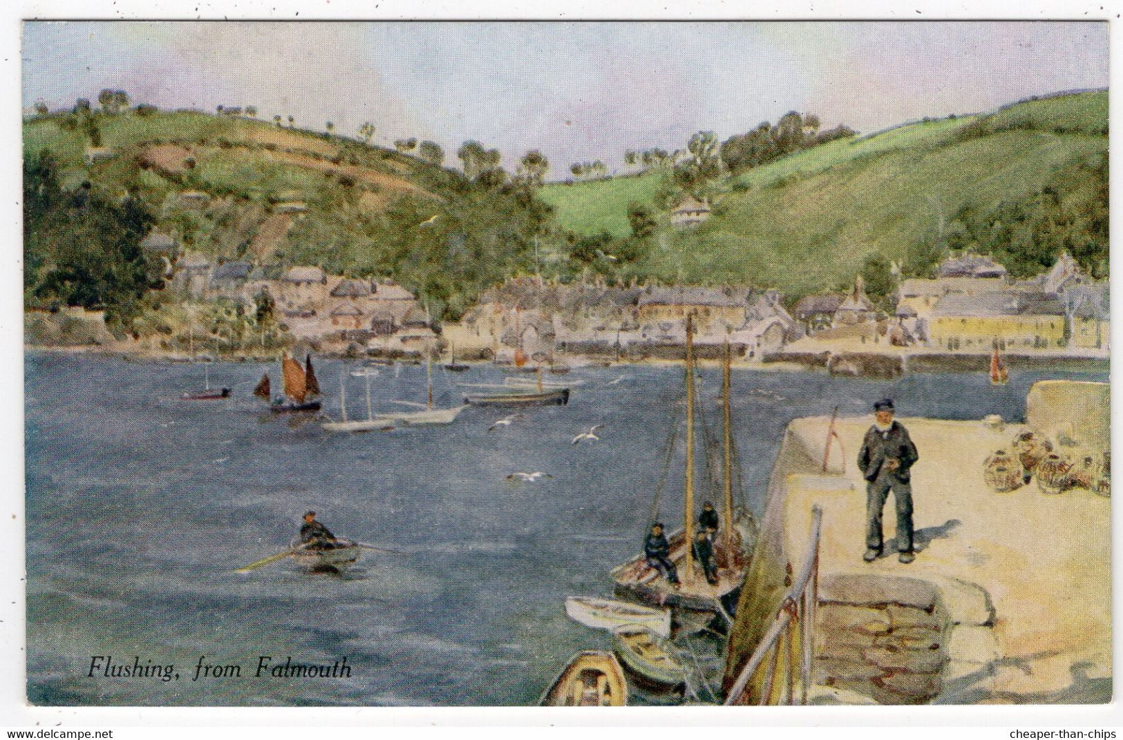 FLUSHING From Falmouth - Artist G.F. Nicholls - A & C Black Series 29 - Falmouth