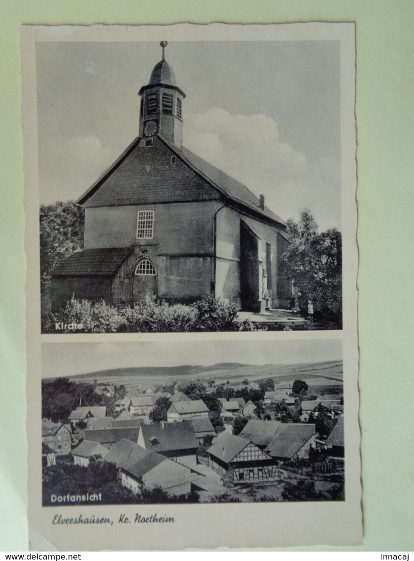 102-11-111            NOETHEIM   ELVESHAUSEN     Kirche    Dorfansicht - Northeim