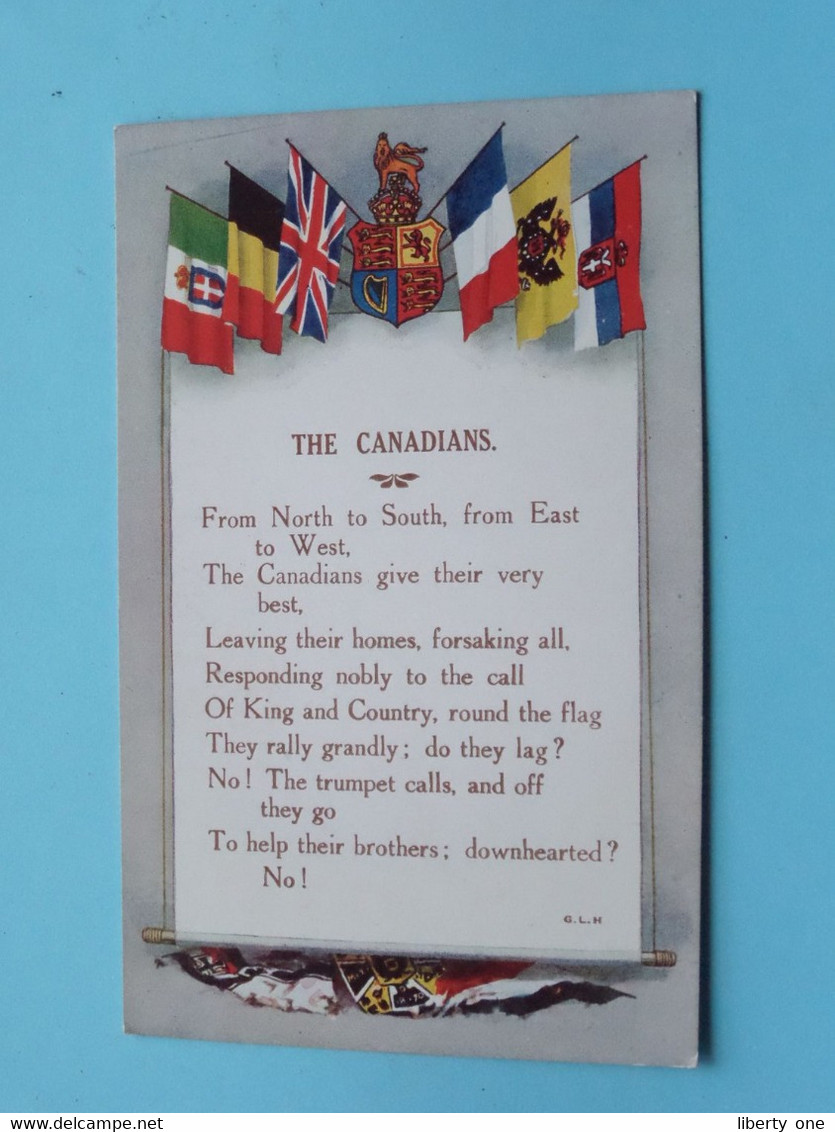 The CANADIANS  ( G.L.H. ) > ( Edit. : E. Mack > Hampstead ) Anno 19?? ( See SCAN ) ! - Moderne Ansichtskarten