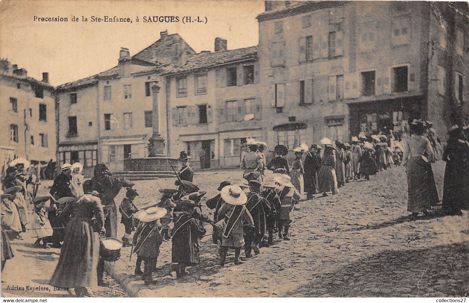 43-SAUGUES- PROCESSION DE LA SAINTE-ENFANCE A SAUGUES - Saugues