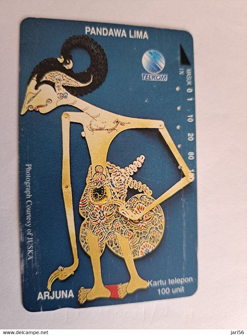 INDONESIA MAGNETIC/TAMURA  100   UNITS / PANDAWA LIMA / PUPPET           MAGNETIC   CARD    **10577** - Indonesië