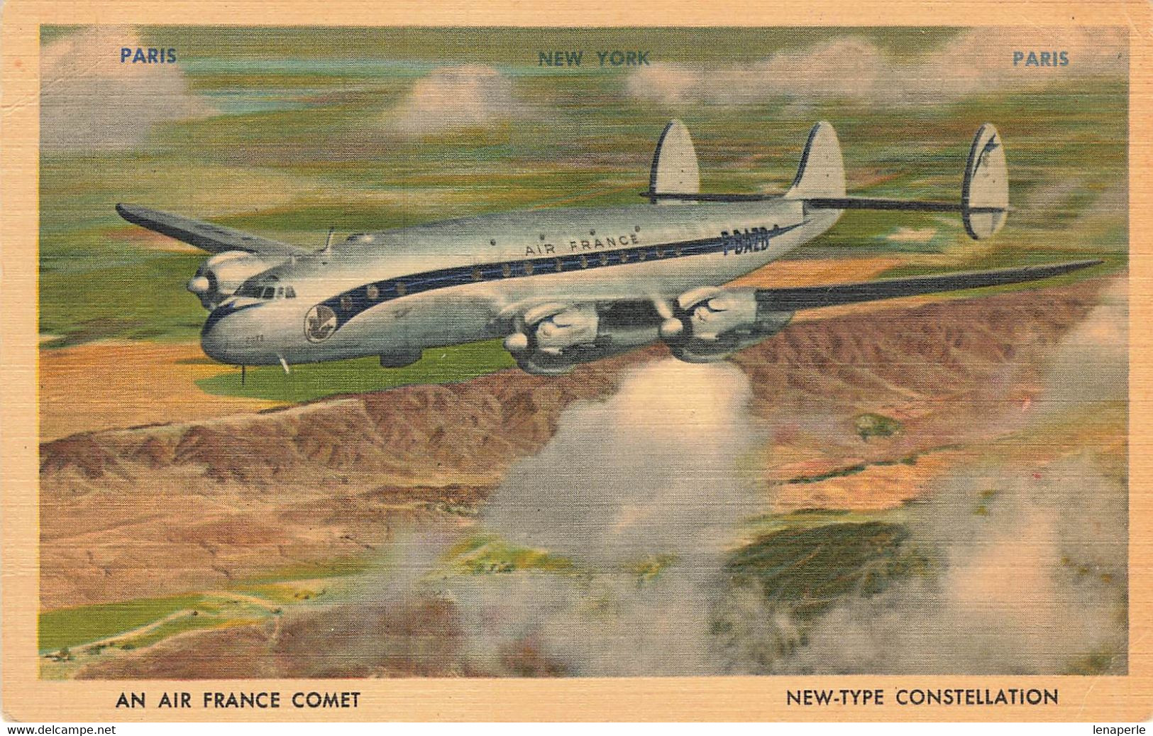 B4437 Avion Air France Paris New York Paris - Altri & Non Classificati