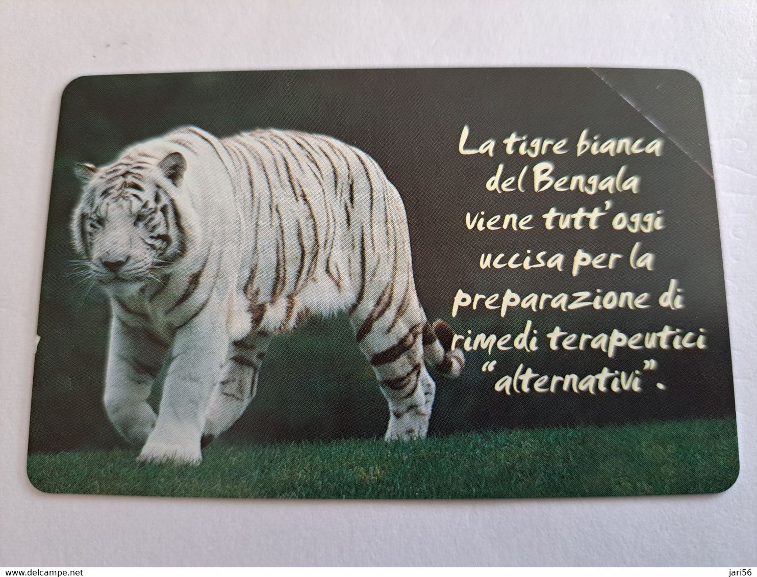 ITALIA LIRE 2000 € 5,-  WHITE TIGER/ TIGRE     PREPAID  MINT  ** 10585 ** - Públicas Ordinarias