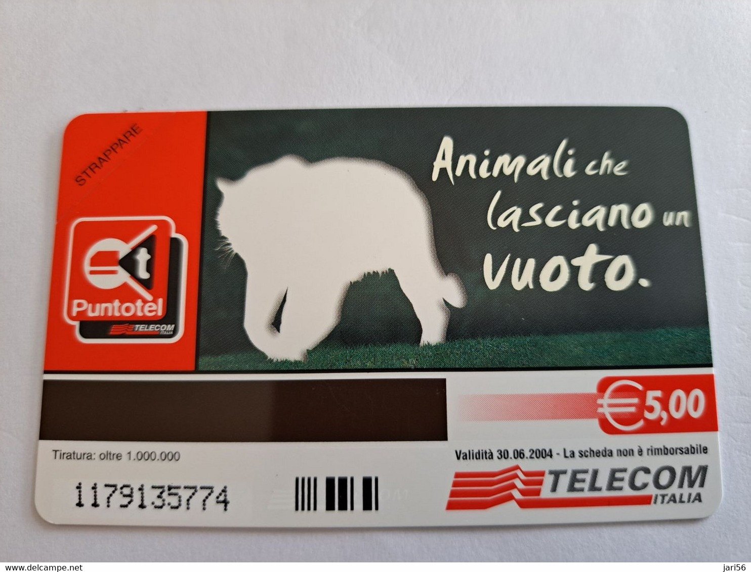 ITALIA LIRE 2000 € 5,-  WHITE TIGER/ TIGRE     PREPAID  MINT  ** 10585 ** - Öff. Diverse TK