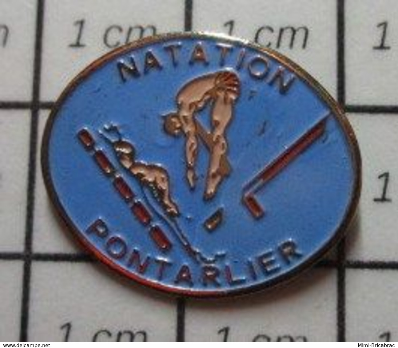 1321 Pin's Pins / Beau Et Rare / THEME : SPORTS / NATATION PONTARLIER PLONGEON - Nuoto